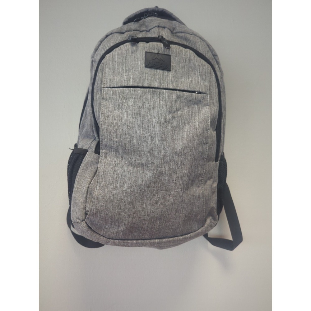 Matein Gray Laptop Backpack 15.6 Travel Business School Computer Book Bag